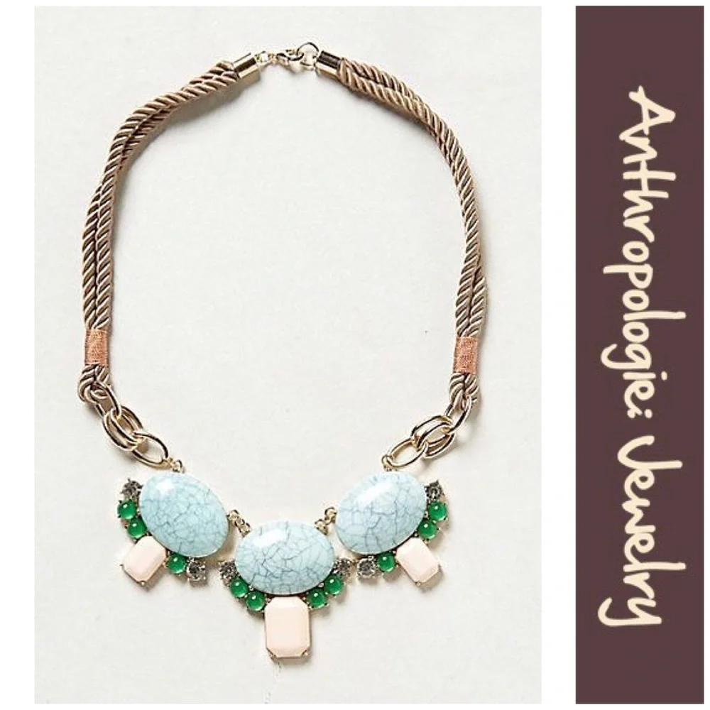 Anthro “Turquoise Orbita Necklace” - Picture 10 of 12